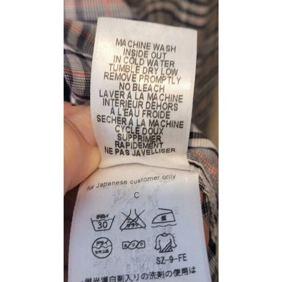 Frank & Eileen Cotton Plaid Collar Button Up Long Sleeve Barry Shirt Size M - Picture 11 of 12